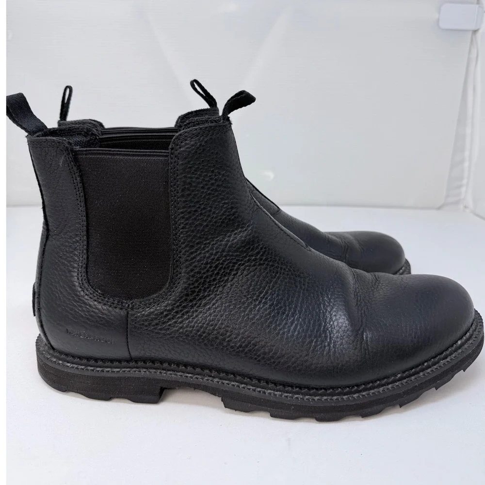 Sorel Madson Chelsea Waterproof Boots Mens 10.5 Black Leather NM3474-010